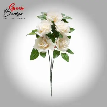 Bunga Boston Rose Putih K5